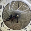 Yiwu quality retro-style clocks, wall clocks, small wall clocks, living room wall decorations, electronic wall clocks, all retro style details Picture